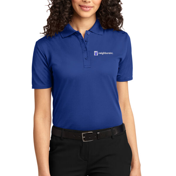 Port Authority Ladies Dry Zone Ottoman Polo - Embroidered Logo Thumbnail