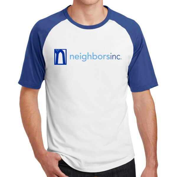 Sport-Tek Short Sleeve Colorblock Raglan Jersey - Printed Logo Thumbnail