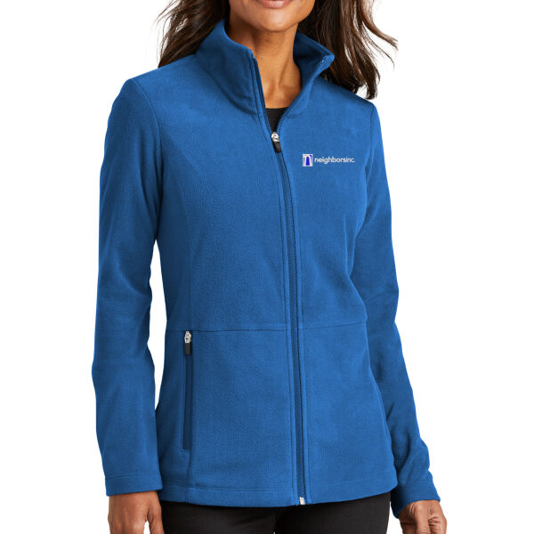 Port Authority Ladies Accord Microfleece Jacket - Embroidered Logo Thumbnail