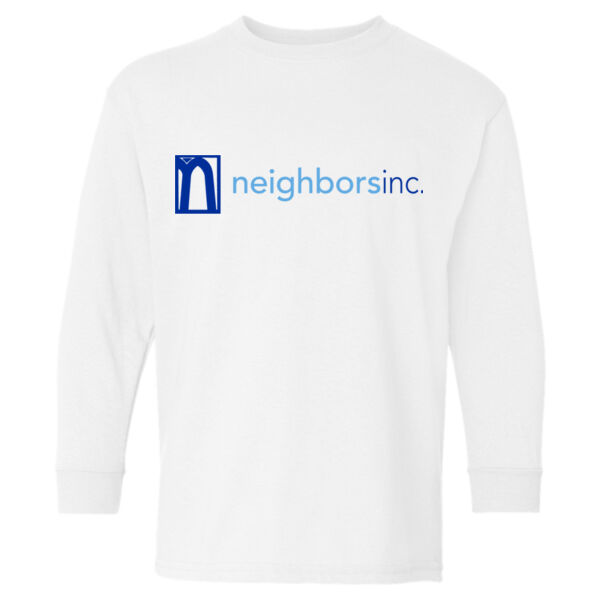 Gildan - Heavy Cotton™ Youth Long Sleeve T-Shirt - Printed Logo Thumbnail