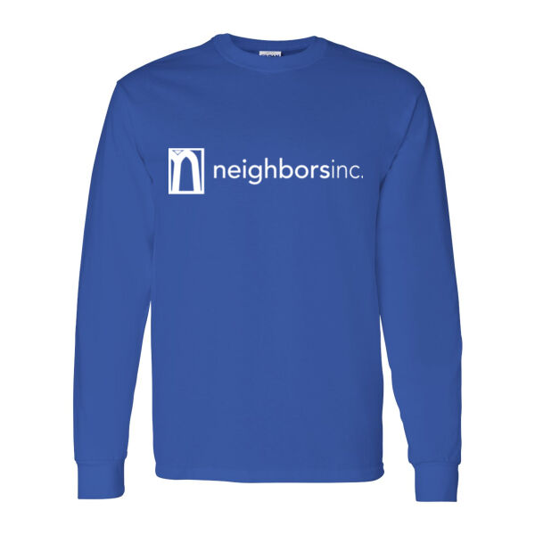 Gildan - Heavy Cotton™ Long Sleeve T-Shirt- Printed Logo Thumbnail