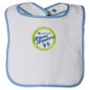 Infant Contrast Trim Terry Bib Thumbnail