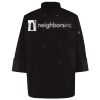 Ten Pearl Button Black Chef Coat Thumbnail